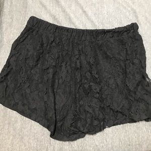 Forever 21+ plus size 2x black lace shorts